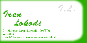 iren lokodi business card